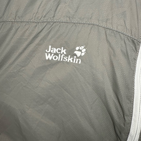 NEW Jack Wolfskin Grey Nylon Zip Up Jacket Size Medium - Picture 4 of 9